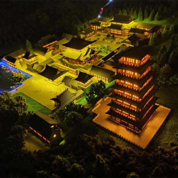古建筑沙盘场景模型制作案例