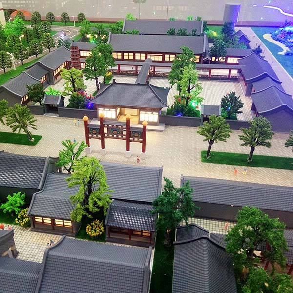 古建筑沙盘场景模型制作案例