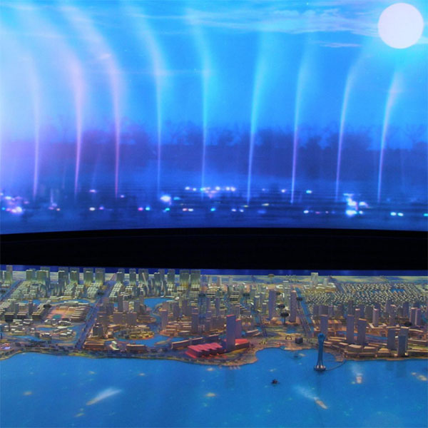 互动投影沙盘制作案例